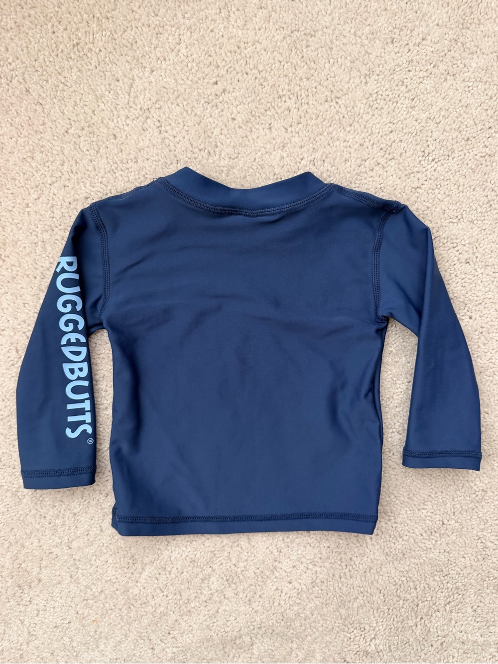 RuggedButts Navy Long-Sleeve Boys Rash Guard